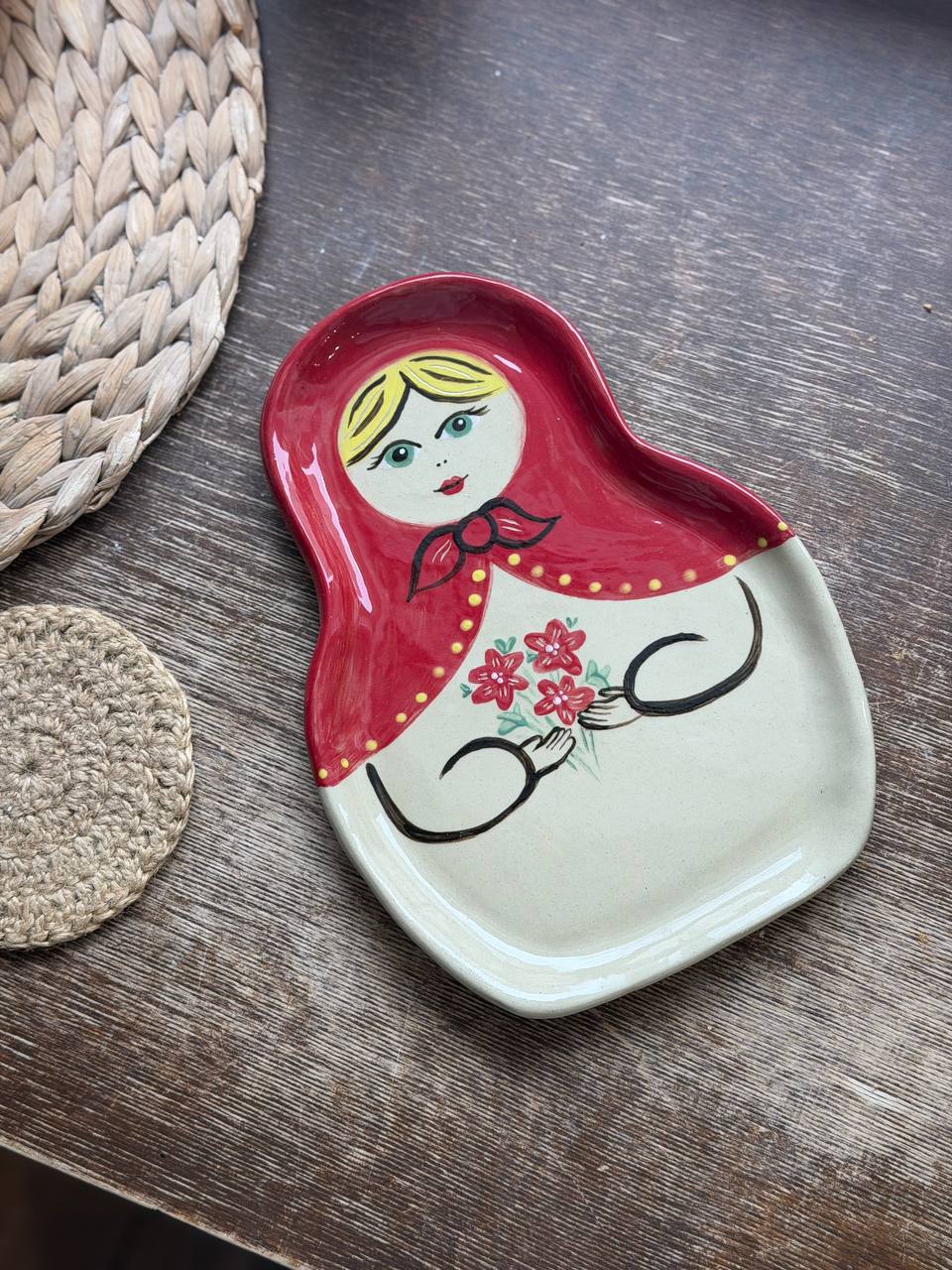Тарелочка Матрёшка фото 1